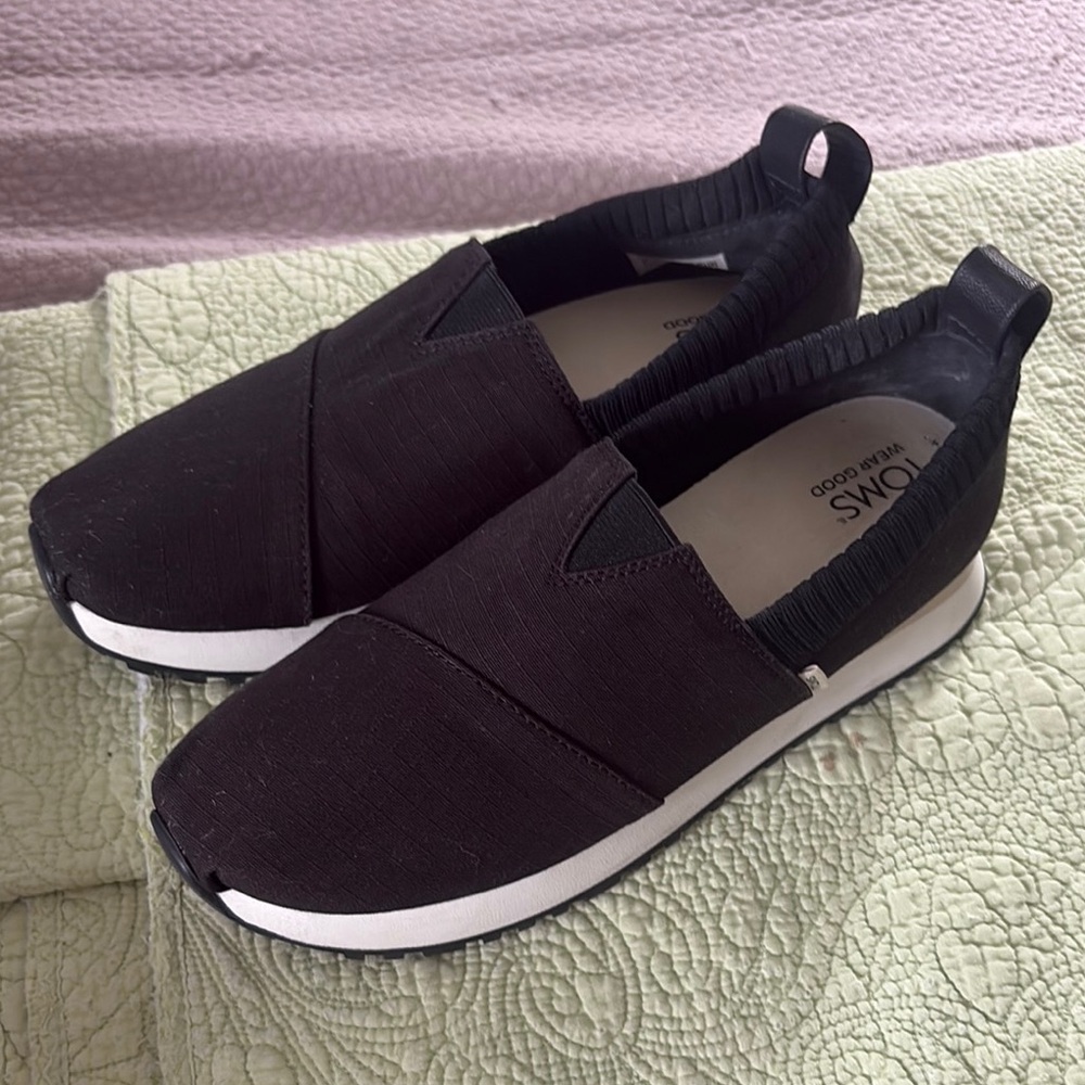 Black Slip-On Sneakers